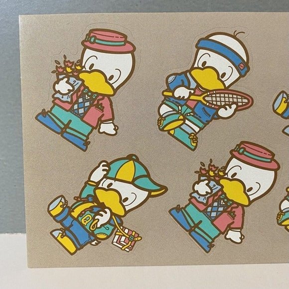 Vintage Sanrio 1984 Qui-Quaks Duck Stickers - Picture 2 of 4